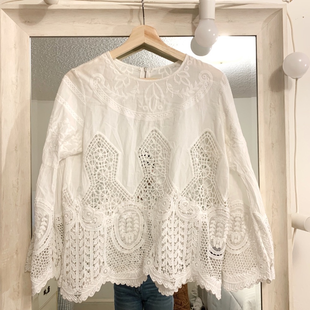 White lace top!